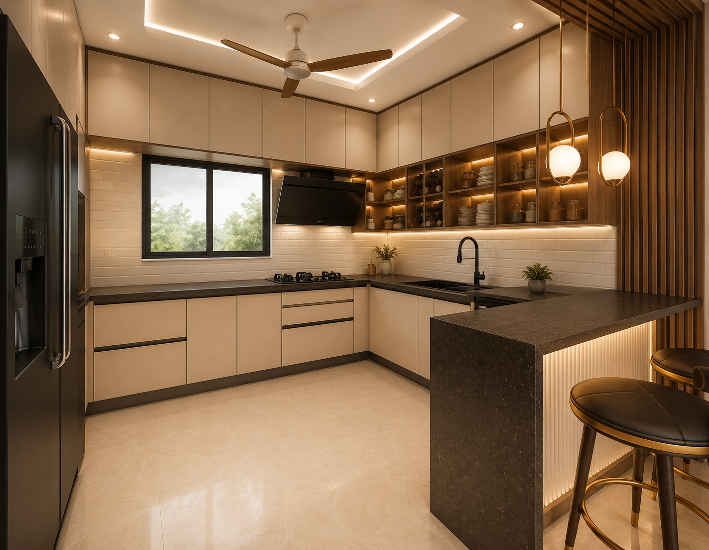 PURUSHOTTAM RESIDENCE – Interior Detail 1